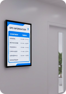 OPD Board In Coridor