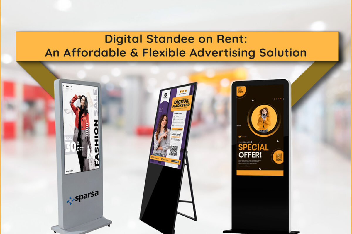 Digital standee on Rent