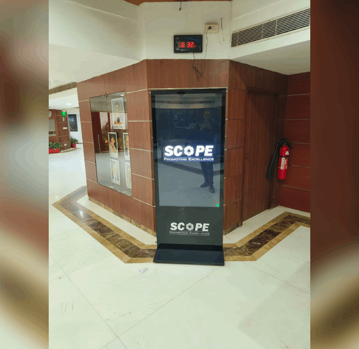 Slim Digital Standee for Hospitality