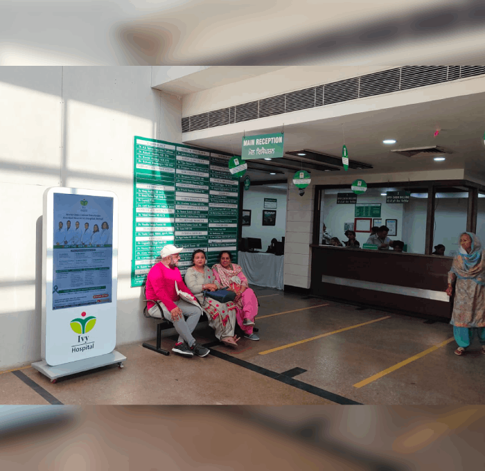 Digital standee for hospital